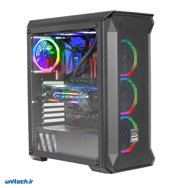 کیس کامپیوتر گیمینگ گرین مدل Z5 SURENA